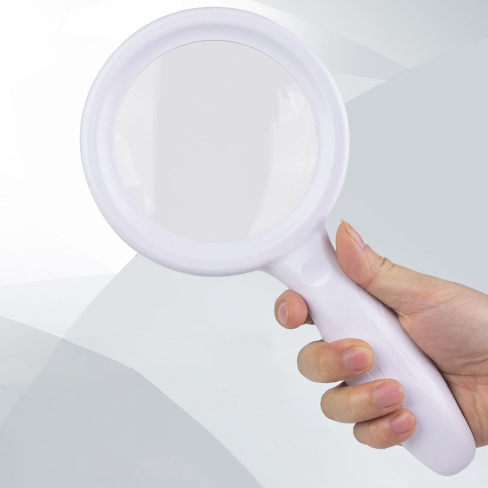 WJSXC Magnify Glass With Light 30x 60x Powerful Magnify Glass For Reading Large Magnify Glass Hand Helds Magnify Glass With Light Magnifiers For Seniors White